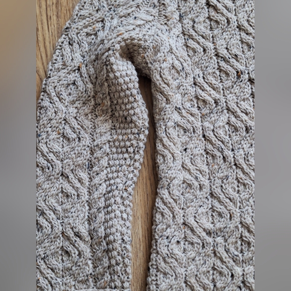 Aran Crafts Ranelagh Merino Jacquard Knit Crewneck Sweater in Oatmeal - M - Picture 14 of 14